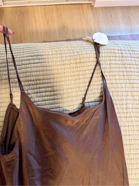 Nati Silk Dress in Brown